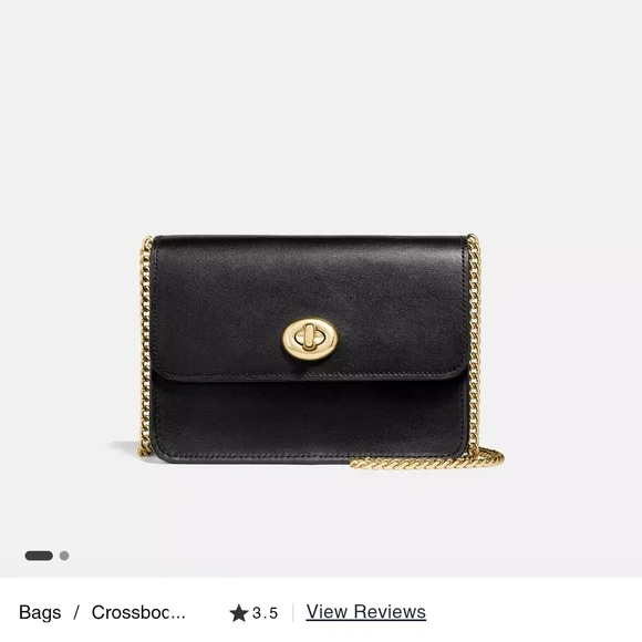 Black Leather Crossbody Bag - Picture 2 of 10